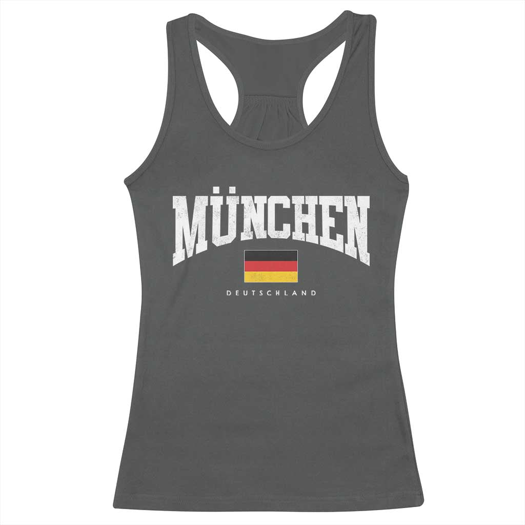 Munchen Deutschland Germany Racerback Tank Top Vintage Athletic Sports Design