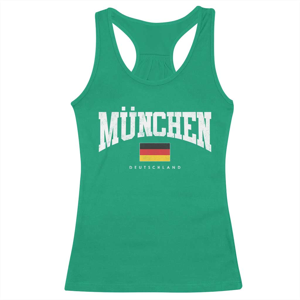 Munchen Deutschland Germany Racerback Tank Top Vintage Athletic Sports Design