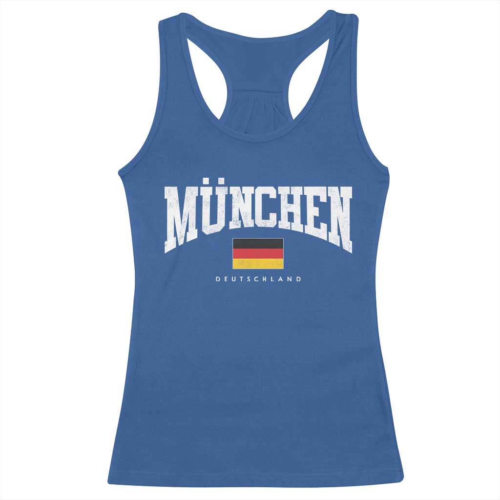 Munchen Deutschland Germany Racerback Tank Top Vintage Athletic Sports Design