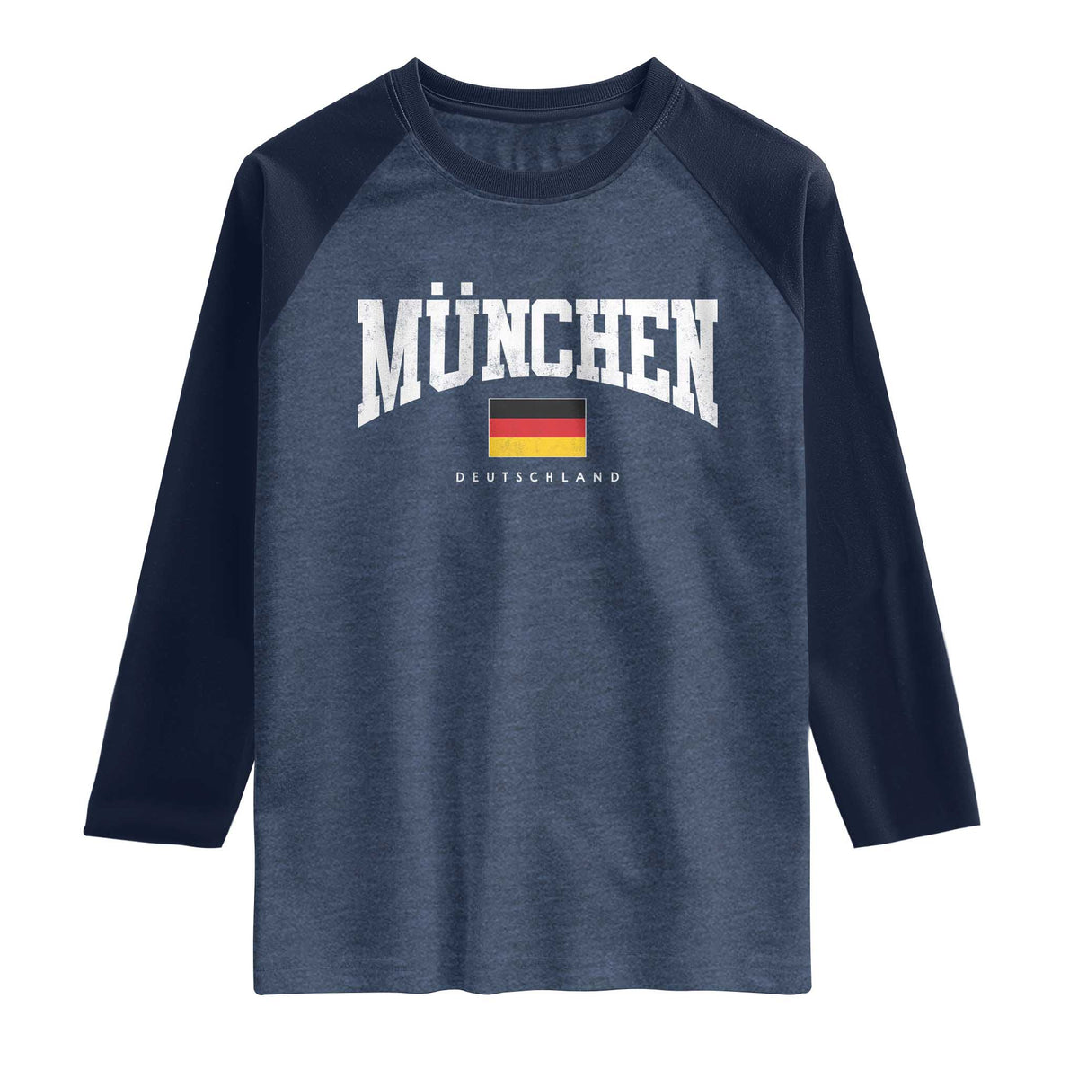 Munchen Deutschland Germany Raglan Shirt Vintage Athletic Sports Design