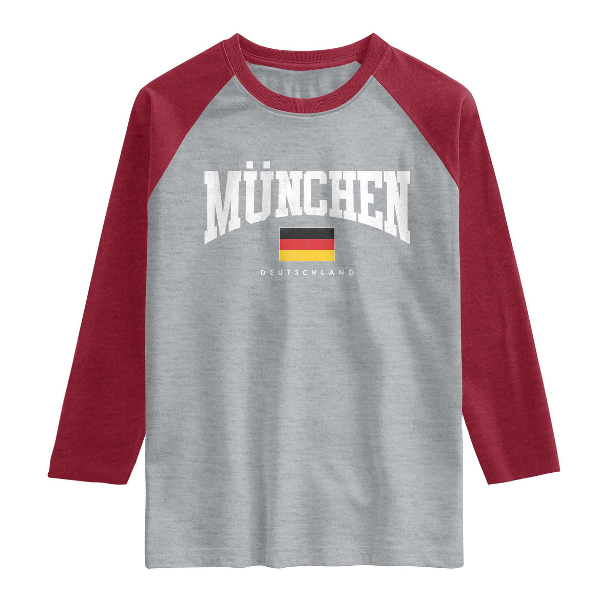 Munchen Deutschland Germany Raglan Shirt Vintage Athletic Sports Design
