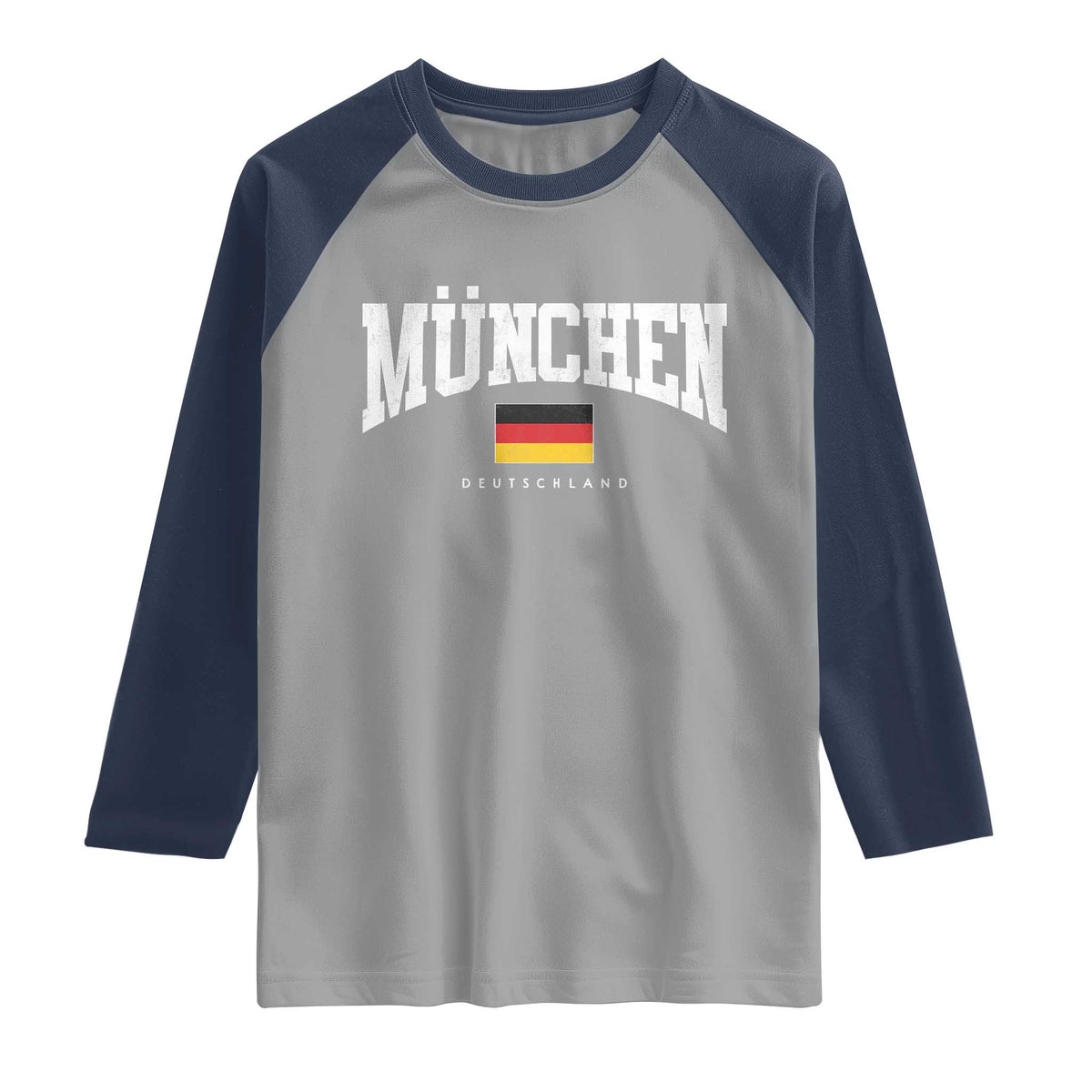 Munchen Deutschland Germany Raglan Shirt Vintage Athletic Sports Design