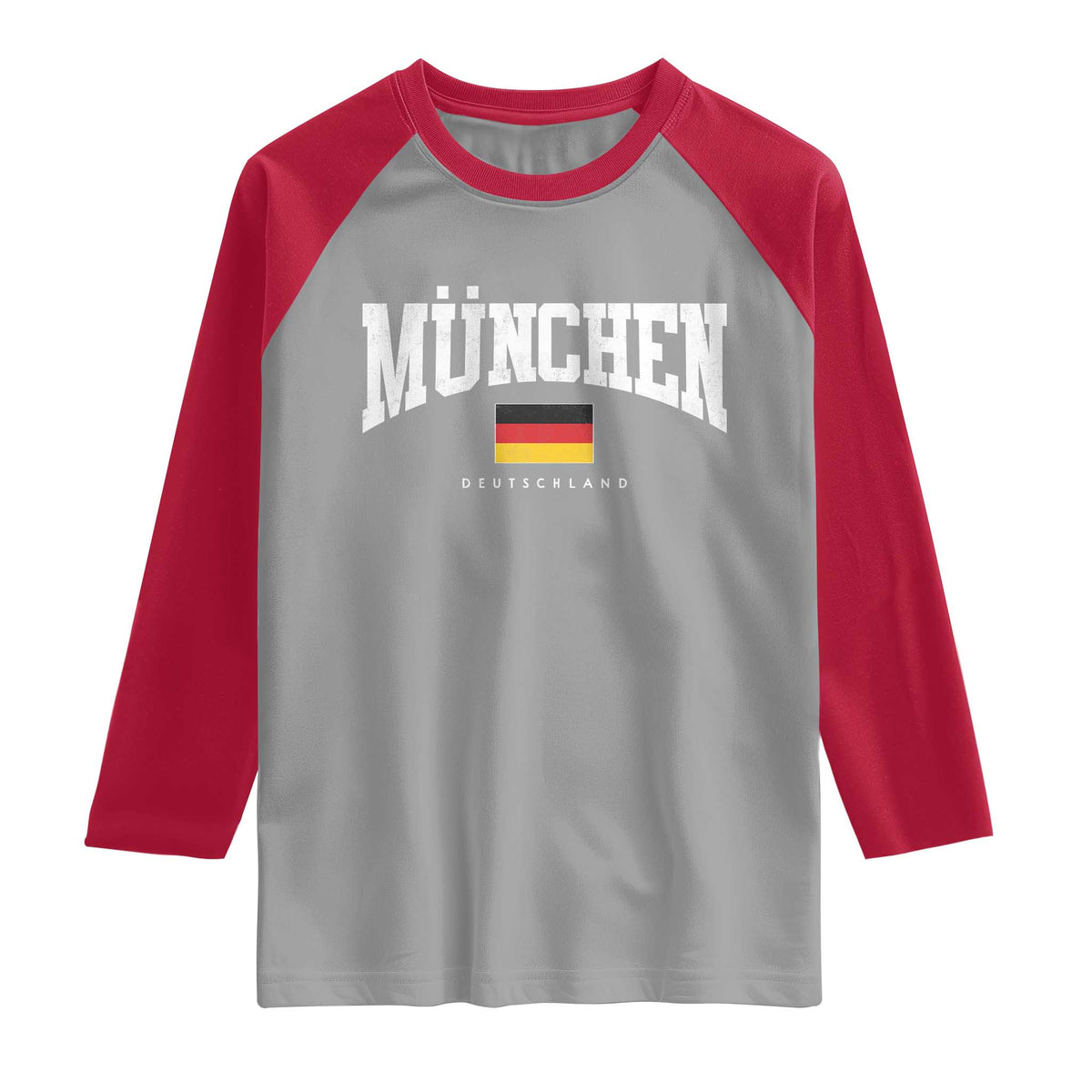 Munchen Deutschland Germany Raglan Shirt Vintage Athletic Sports Design