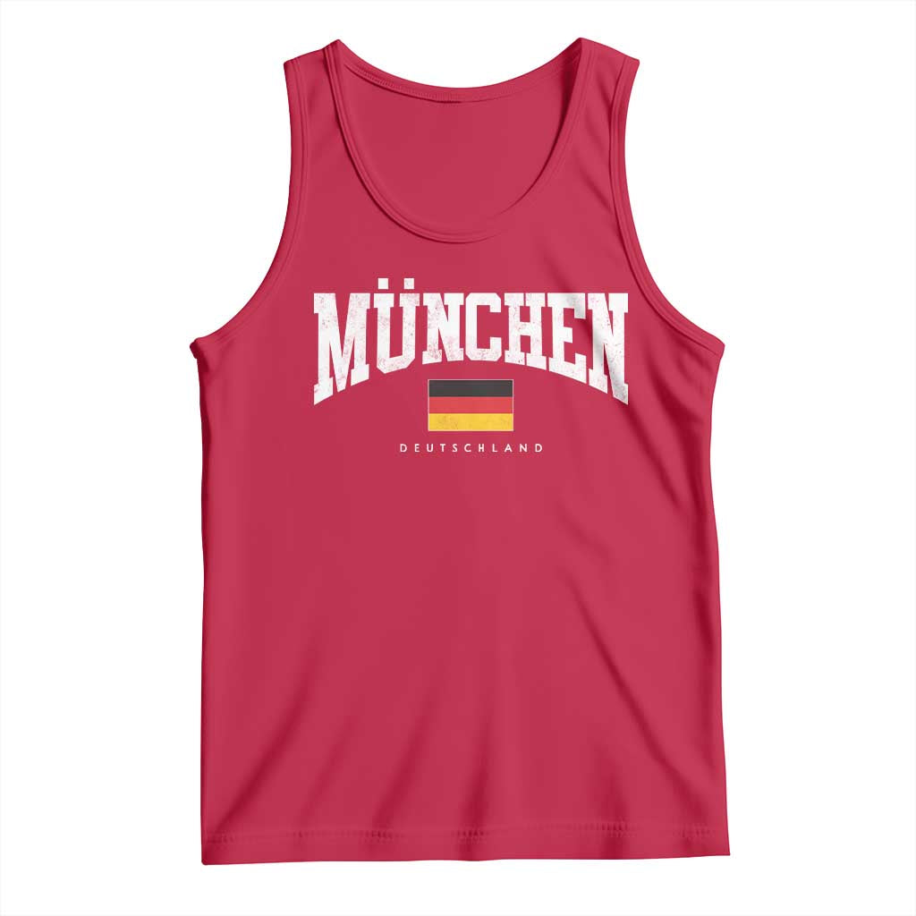 Munchen Deutschland Germany Tank Top Vintage Athletic Sports Design