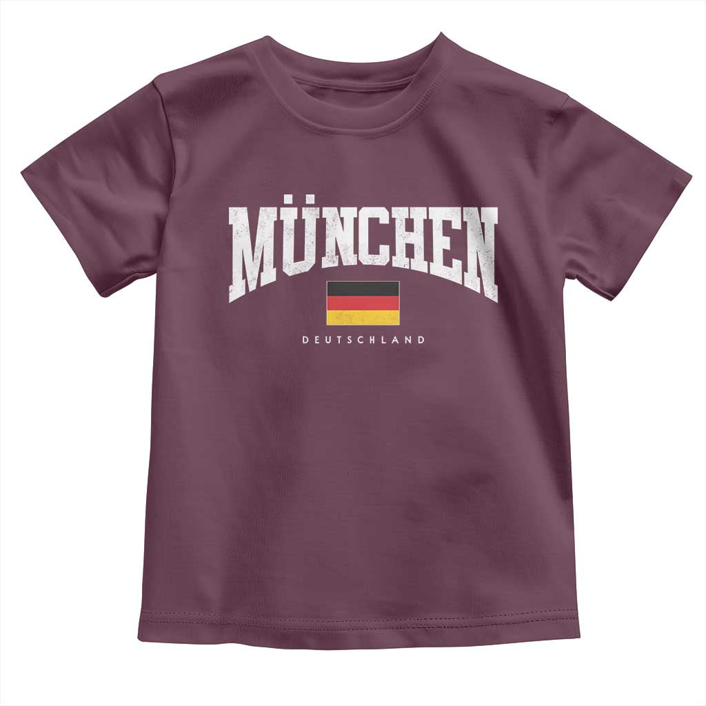 Munchen Deutschland Germany Toddler T Shirt Vintage Athletic Sports Design
