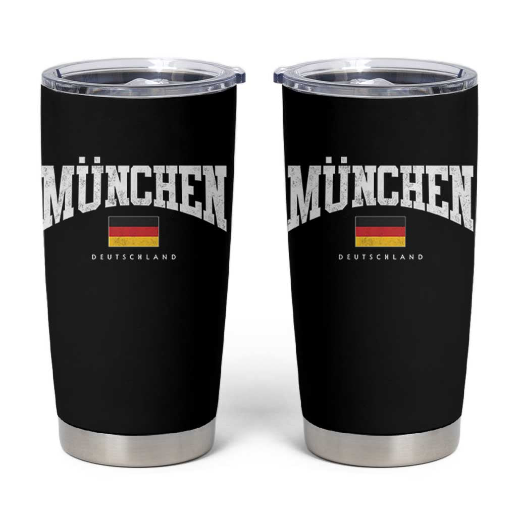 Munchen Deutschland Germany Tumbler Cup Vintage Athletic Sports Design