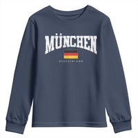 Munchen Deutschland Germany Youth Sweatshirt Vintage Athletic Sports Design
