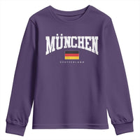 Munchen Deutschland Germany Youth Sweatshirt Vintage Athletic Sports Design