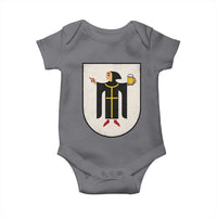 Funny Munich Oktoberfest Munchen Coat of Arms Baby Onesie Münchner Kindl Beer Drinking