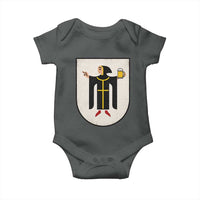 Funny Munich Oktoberfest Munchen Coat of Arms Baby Onesie Münchner Kindl Beer Drinking