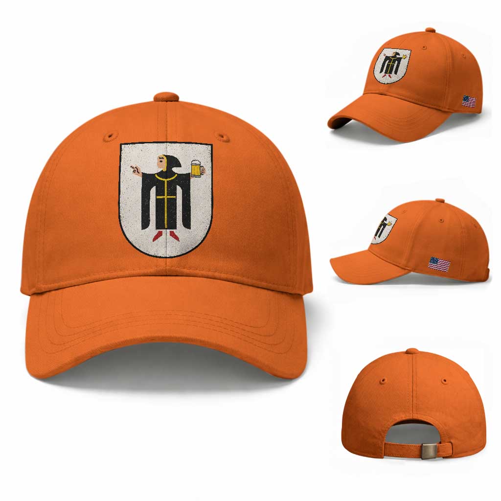 Funny Munich Oktoberfest Munchen Coat of Arms Baseball Cap Münchner Kindl Beer Drinking