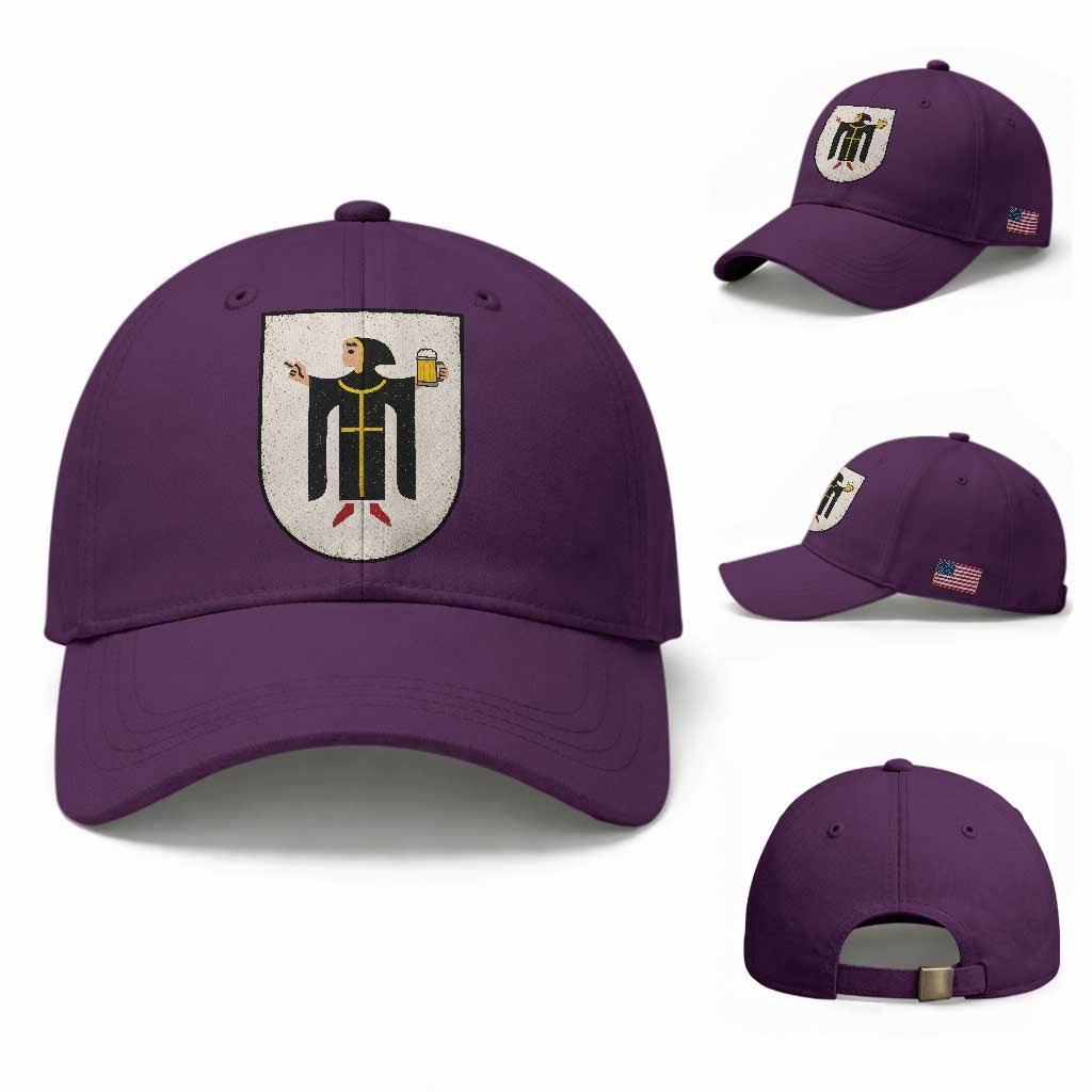 Funny Munich Oktoberfest Munchen Coat of Arms Baseball Cap Münchner Kindl Beer Drinking