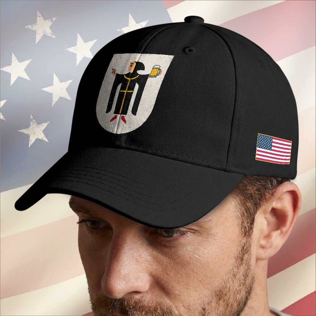 Funny Munich Oktoberfest Munchen Coat of Arms Baseball Cap Münchner Kindl Beer Drinking