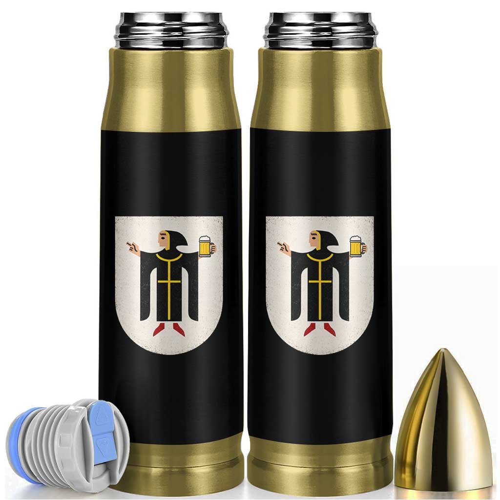 Funny Munich Oktoberfest Munchen Coat of Arms Bullet Tumbler Münchner Kindl Beer Drinking