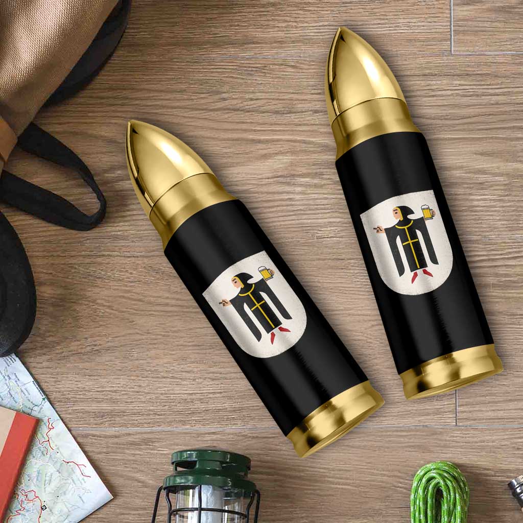 Funny Munich Oktoberfest Munchen Coat of Arms Bullet Tumbler Münchner Kindl Beer Drinking