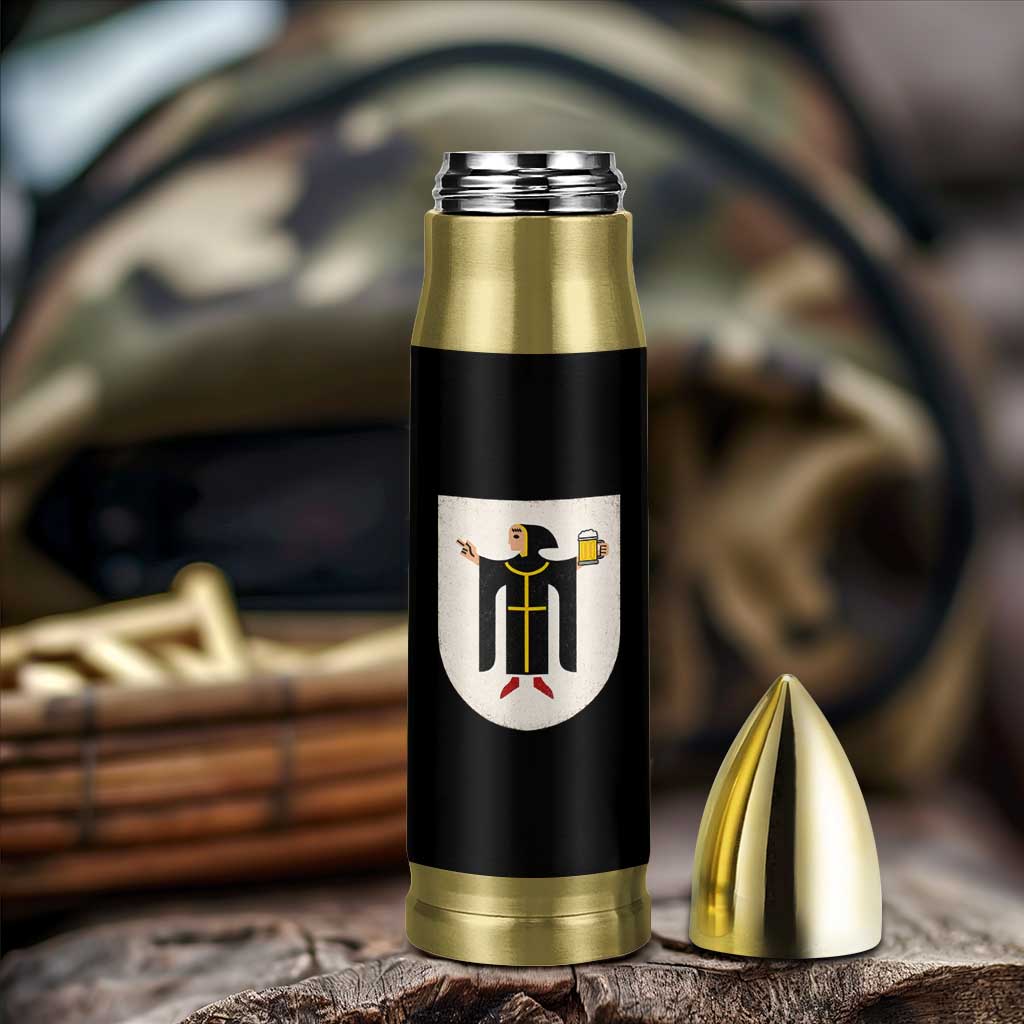 Funny Munich Oktoberfest Munchen Coat of Arms Bullet Tumbler Münchner Kindl Beer Drinking
