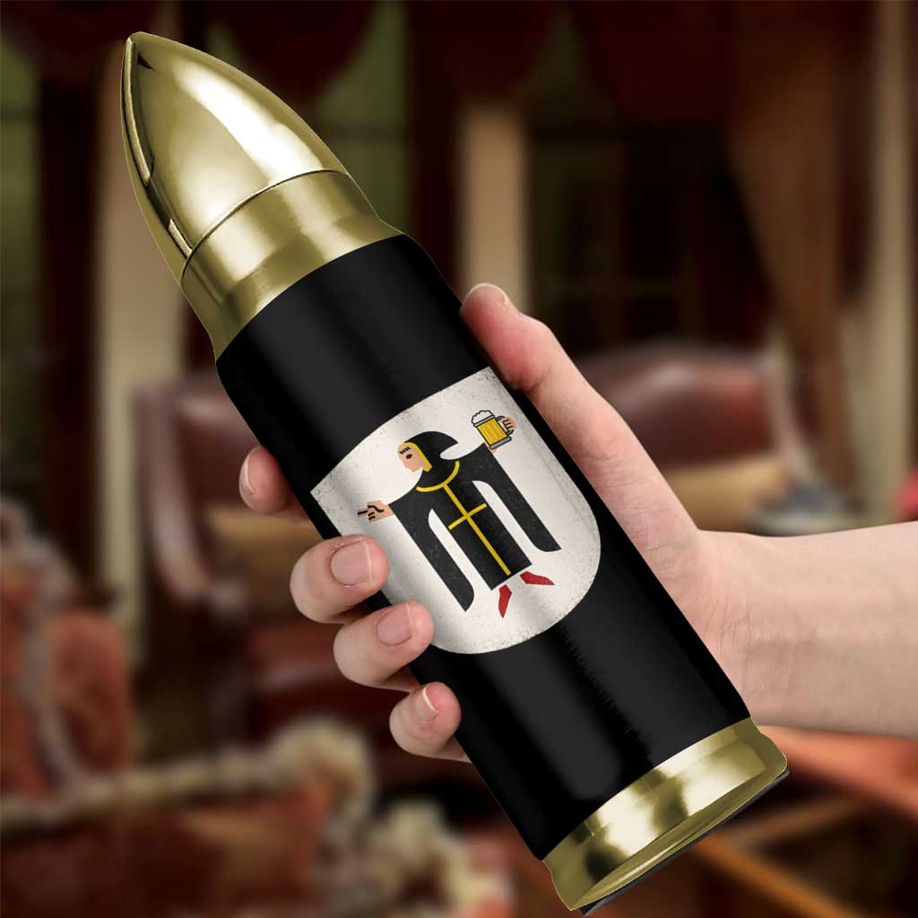 Funny Munich Oktoberfest Munchen Coat of Arms Bullet Tumbler Münchner Kindl Beer Drinking