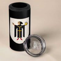Funny Munich Oktoberfest Munchen Coat of Arms 4 in 1 Can Cooler Tumbler Münchner Kindl Beer Drinking