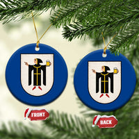 Funny Munich Oktoberfest Munchen Coat of Arms Ceramic Ornament Münchner Kindl Beer Drinking