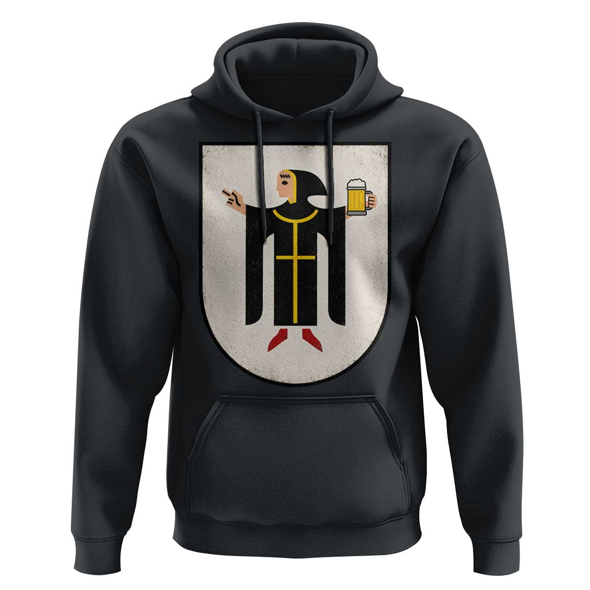 Funny Munich Oktoberfest Munchen Coat of Arms Hoodie Münchner Kindl Beer Drinking