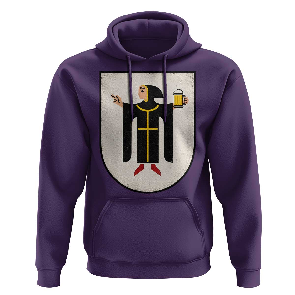 Funny Munich Oktoberfest Munchen Coat of Arms Hoodie Münchner Kindl Beer Drinking