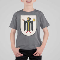 Funny Munich Oktoberfest Munchen Coat of Arms T Shirt For Kid Münchner Kindl Beer Drinking