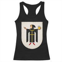 Funny Munich Oktoberfest Munchen Coat of Arms Racerback Tank Top Münchner Kindl Beer Drinking