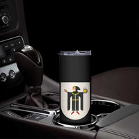 Funny Munich Oktoberfest Munchen Coat of Arms Skinny Tumbler Münchner Kindl Beer Drinking