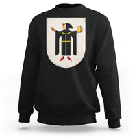 Funny Munich Oktoberfest Munchen Coat of Arms Sweatshirt Münchner Kindl Beer Drinking