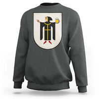 Funny Munich Oktoberfest Munchen Coat of Arms Sweatshirt Münchner Kindl Beer Drinking