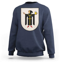 Funny Munich Oktoberfest Munchen Coat of Arms Sweatshirt Münchner Kindl Beer Drinking
