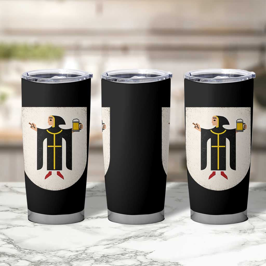 Funny Munich Oktoberfest Munchen Coat of Arms Tumbler Cup Münchner Kindl Beer Drinking