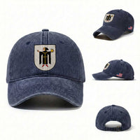 Funny Munich Oktoberfest Munchen Coat of Arms Washed Cotton Baseball Cap Münchner Kindl Beer Drinking