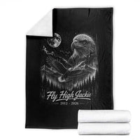 Fly High Jackie Eagle Throw Blanket Memorial Tribute Nature Supports California Wildlife