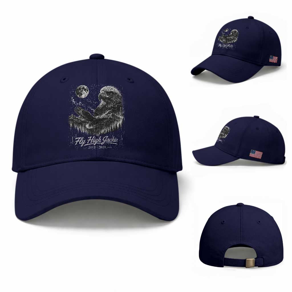 Fly High Jackie Eagle Baseball Cap Memorial Tribute Nature Supports California Wildlife
