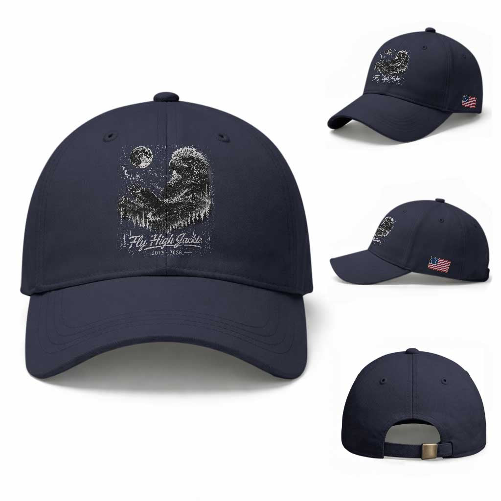 Fly High Jackie Eagle Baseball Cap Memorial Tribute Nature Supports California Wildlife