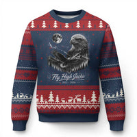 Fly High Jackie Eagle Ugly Christmas Sweater Memorial Tribute Nature Supports California Wildlife