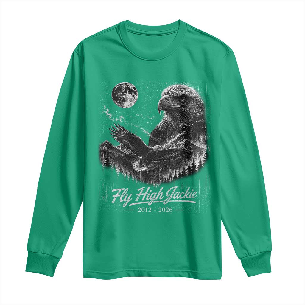 Fly High Jackie Eagle Long Sleeve Shirt Memorial Tribute Nature Supports California Wildlife