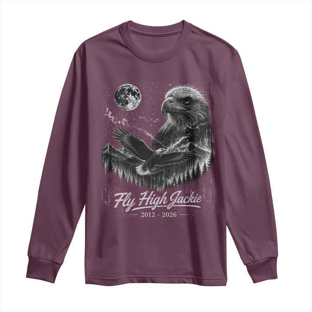 Fly High Jackie Eagle Long Sleeve Shirt Memorial Tribute Nature Supports California Wildlife
