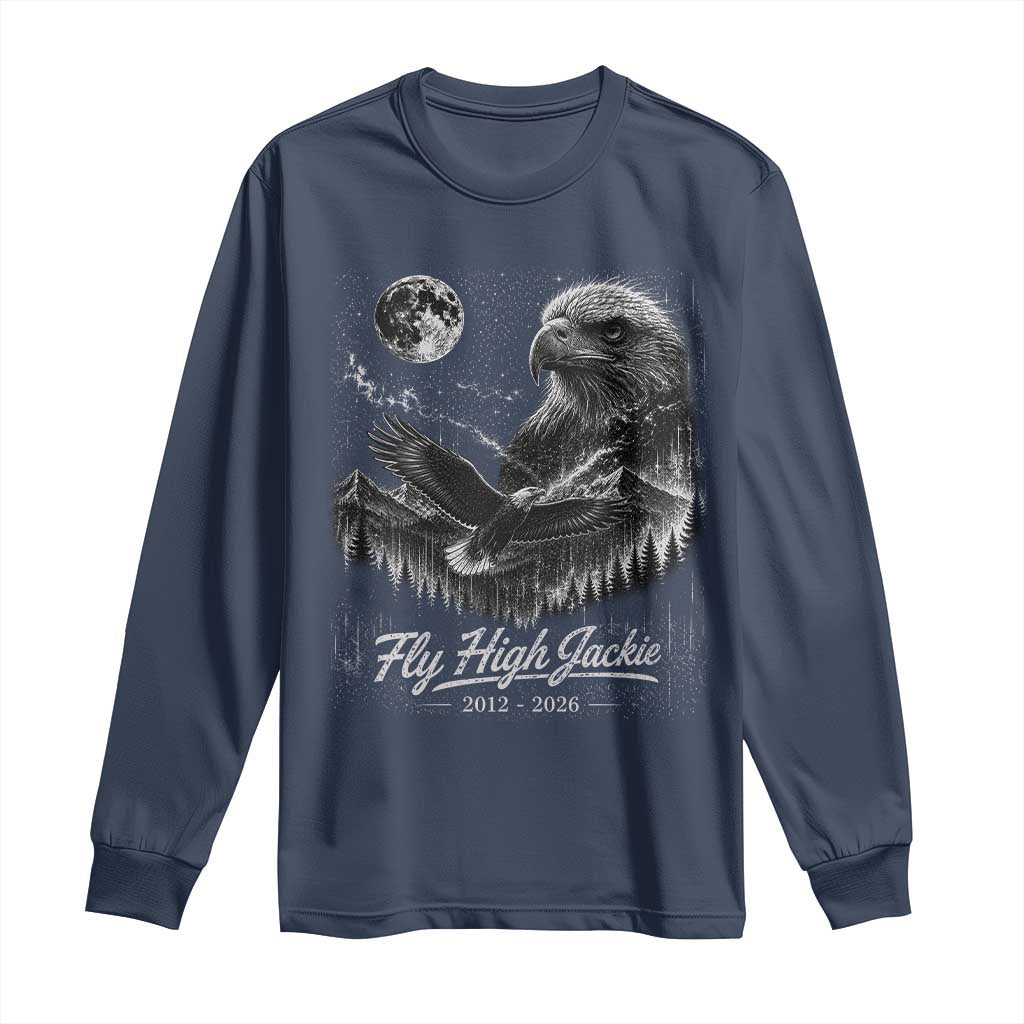 Fly High Jackie Eagle Long Sleeve Shirt Memorial Tribute Nature Supports California Wildlife