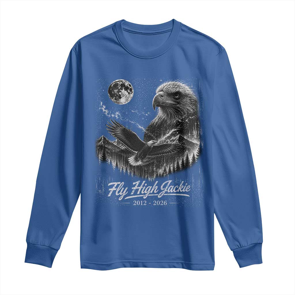 Fly High Jackie Eagle Long Sleeve Shirt Memorial Tribute Nature Supports California Wildlife