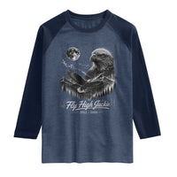 Fly High Jackie Eagle Raglan Shirt Memorial Tribute Nature Supports California Wildlife