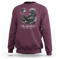 Fly High Jackie Eagle Sweatshirt Memorial Tribute Nature Supports California Wildlife