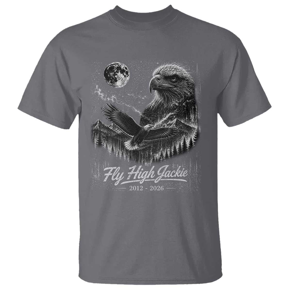 Fly High Jackie Eagle T Shirt Memorial Tribute Nature Supports California Wildlife