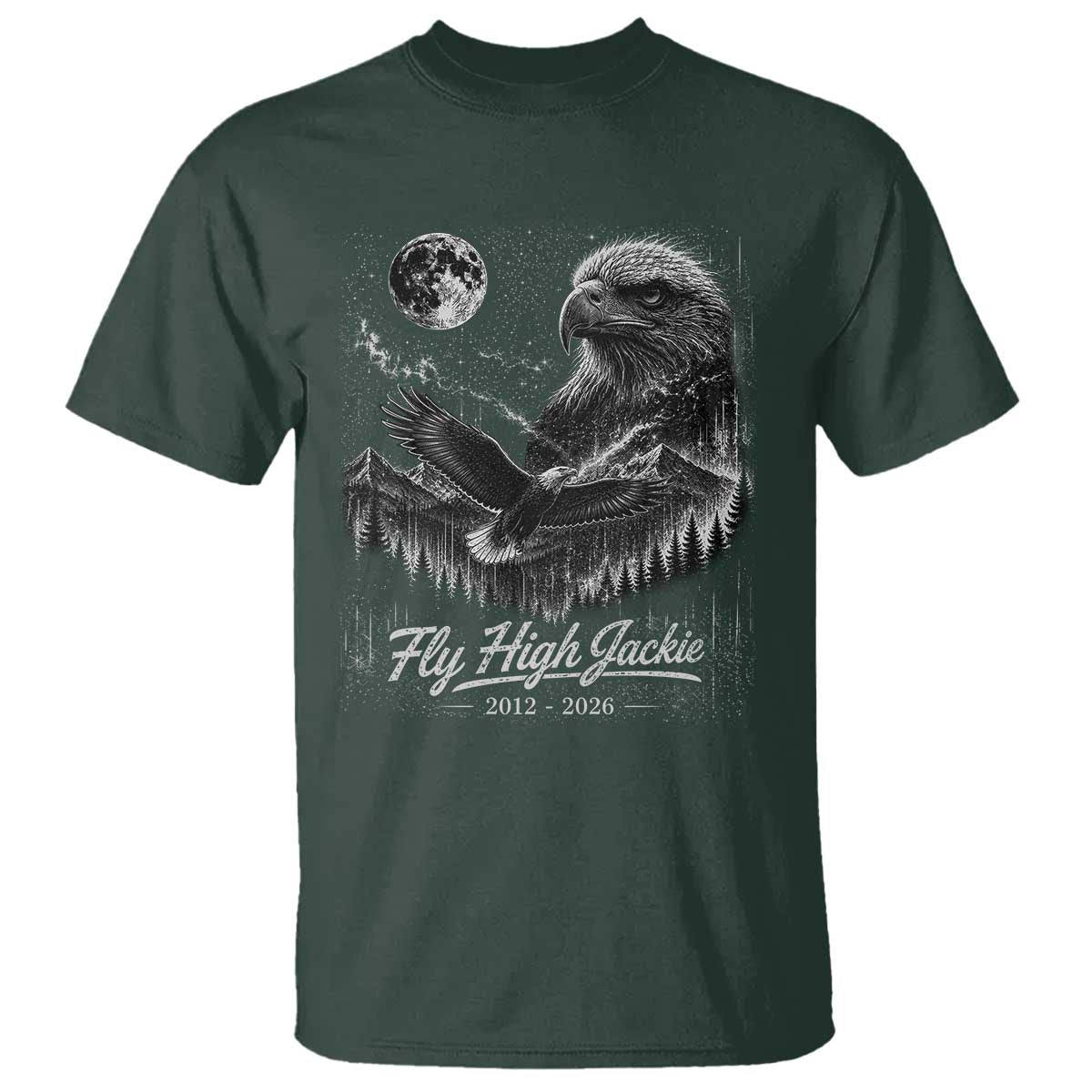 Fly High Jackie Eagle T Shirt Memorial Tribute Nature Supports California Wildlife