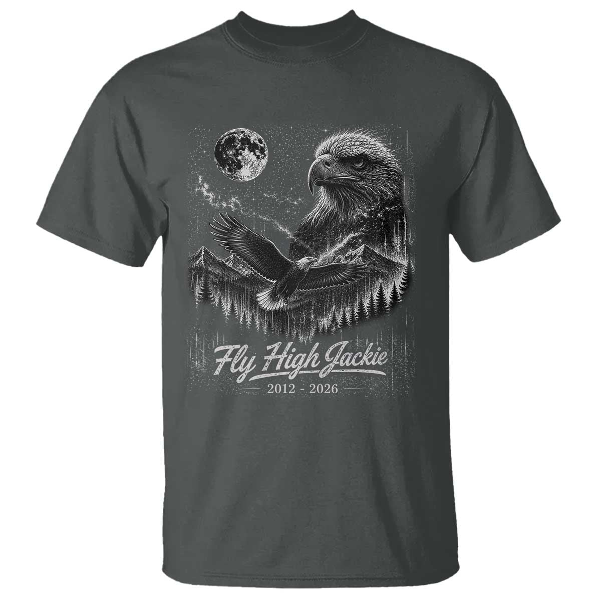 Fly High Jackie Eagle T Shirt Memorial Tribute Nature Supports California Wildlife