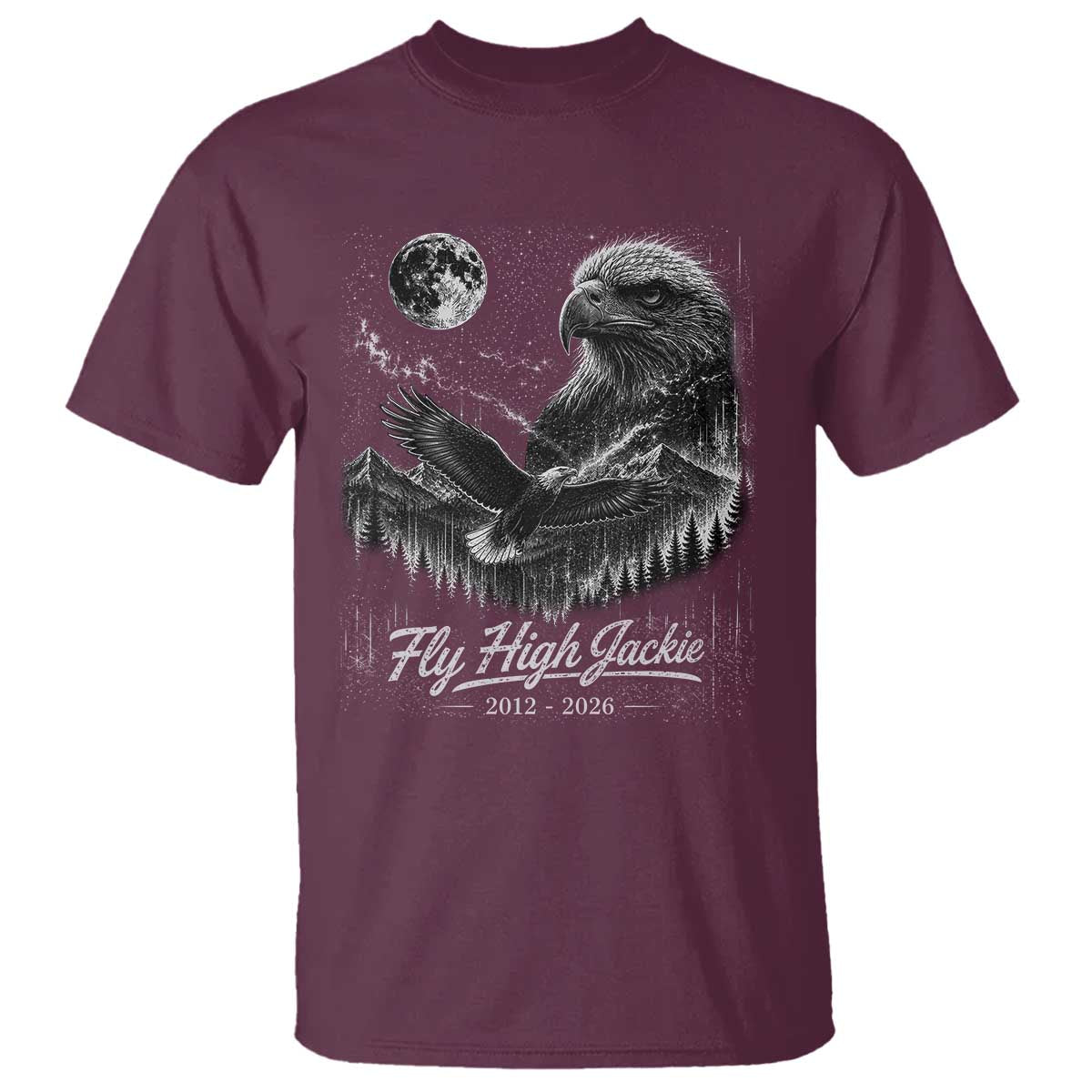 Fly High Jackie Eagle T Shirt Memorial Tribute Nature Supports California Wildlife