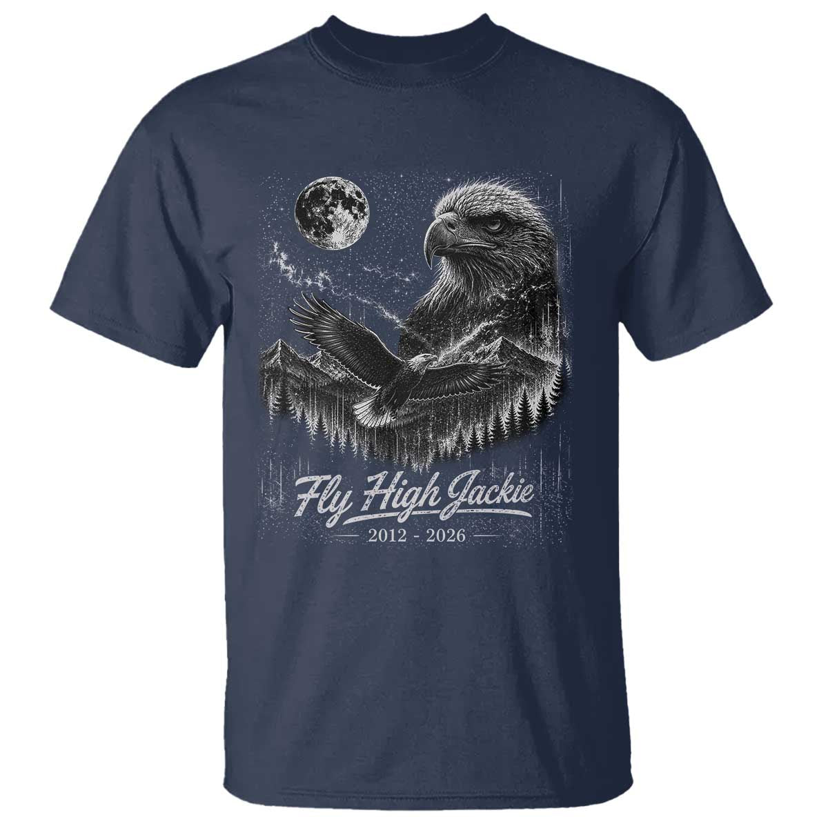 Fly High Jackie Eagle T Shirt Memorial Tribute Nature Supports California Wildlife