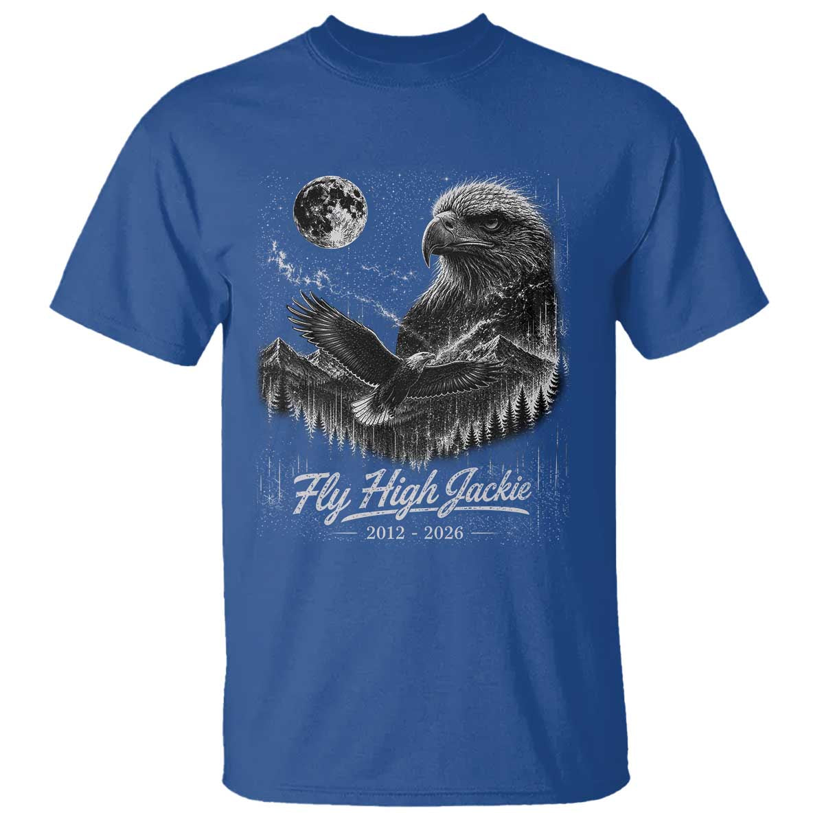 Fly High Jackie Eagle T Shirt Memorial Tribute Nature Supports California Wildlife