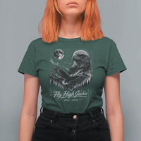 Fly High Jackie Eagle T Shirt For Women Memorial Tribute Nature Supports California Wildlife